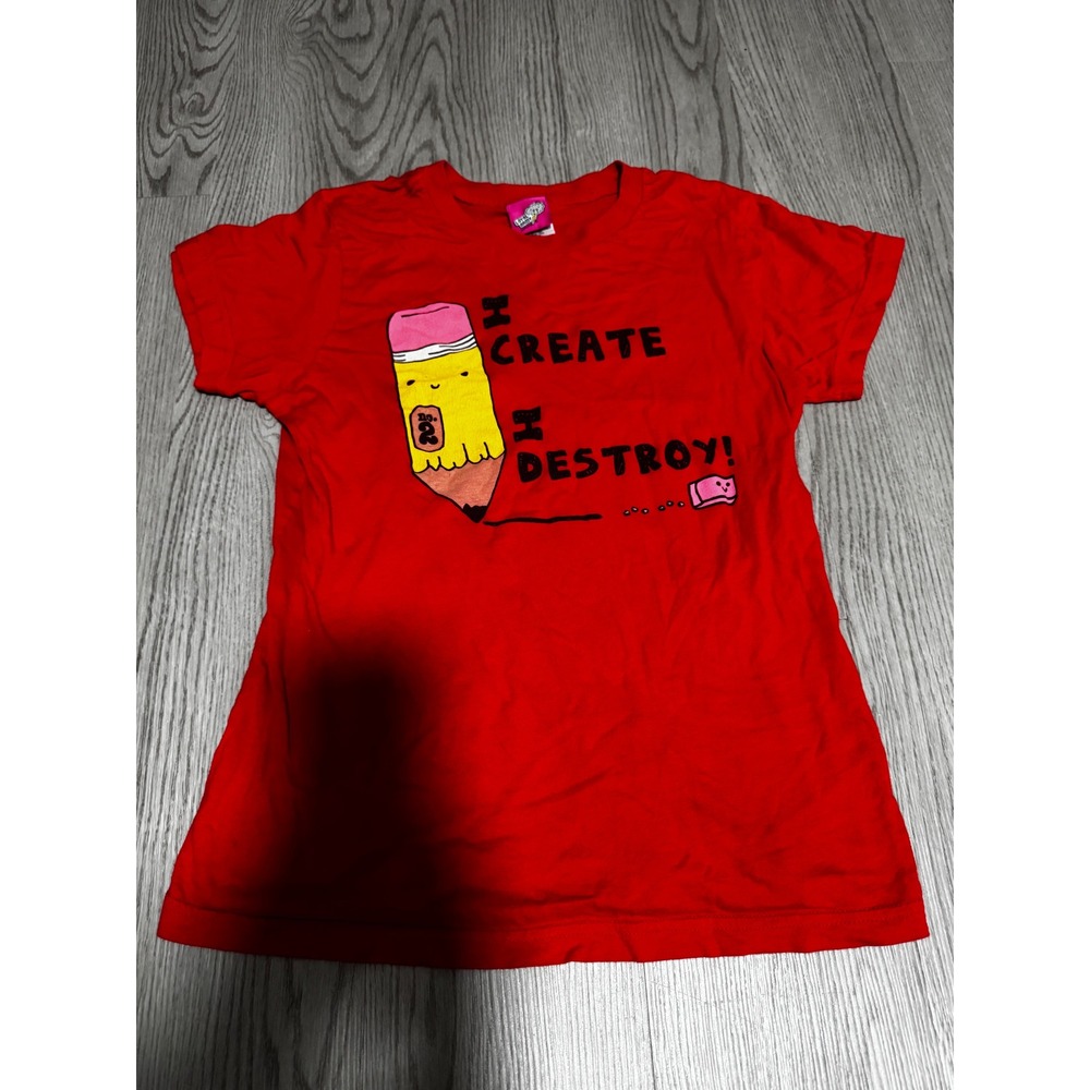 Loyal Army Clothing Create Destroy‎ Pencil Eraser Graphic T Shirt Women's Grande